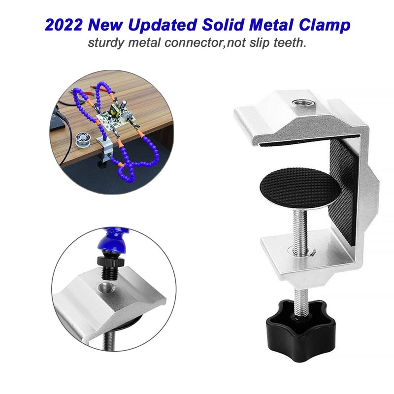NEWACALOX Helping Hands Soldering Clamp Aid,No Hands Soldering Wire Clip Holder â€“ Great for In Field Soldering,Wire Welding Clamps for Automobile Maintenance (N-Y4BE-SY9) - Image 2